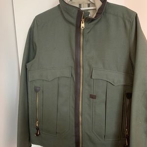 G Star Denim Military Jacket w leather accents